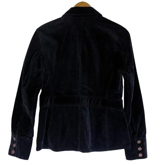 Jones NY Sport Stretch Black Corduroy Jacket Size Small - Picture 8 of 11